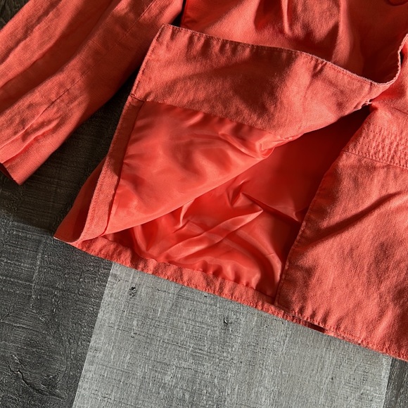 Rafaella Preppy Women’s Size 6 Coral Button Down Jacket Blazer Cardigan - Picture 5 of 7